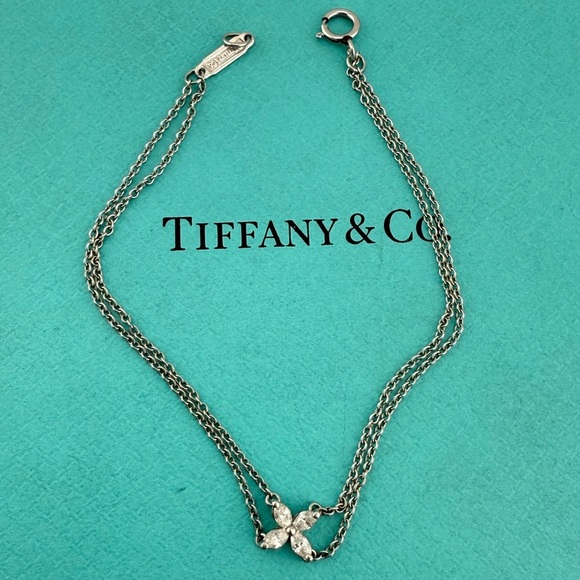 RARE Tiffany & Co. Victoria Diamond Bracelet in Platinum RETIRED - Picture 3 of 7
